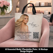 Diseño de marca QR para Flowing Hair Salon
