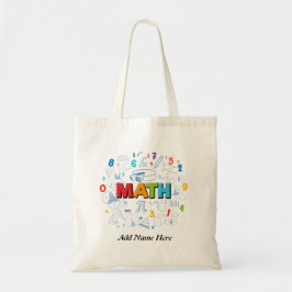 Bolso De Tela Diseño de matemáticas educativas para estudiantes