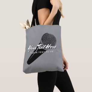Bolso De Tela Diseño de micrófono vocal portátil personalizado