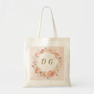 Bolso De Tela Diseño de monograma personalizado