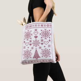 Bolso De Tela Diseño de Muestrario de Patrón Cruzado Amante de l