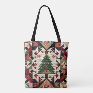 Bolso De Tela Diseño de Navidad acolchado