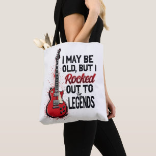 Bolso De Tela Diseño de nostalgia de música clásica de guitarra 
