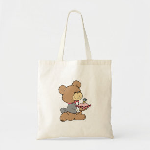 Bolso De Tela diseño de osito de peluche para portador de propos