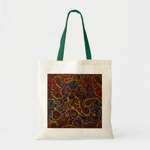 Bolso De Tela Diseño de paisajes de color marrón oscuro