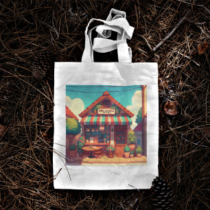 Bolso De Tela Diseño de paisajes urbanos nostálgicos de los años