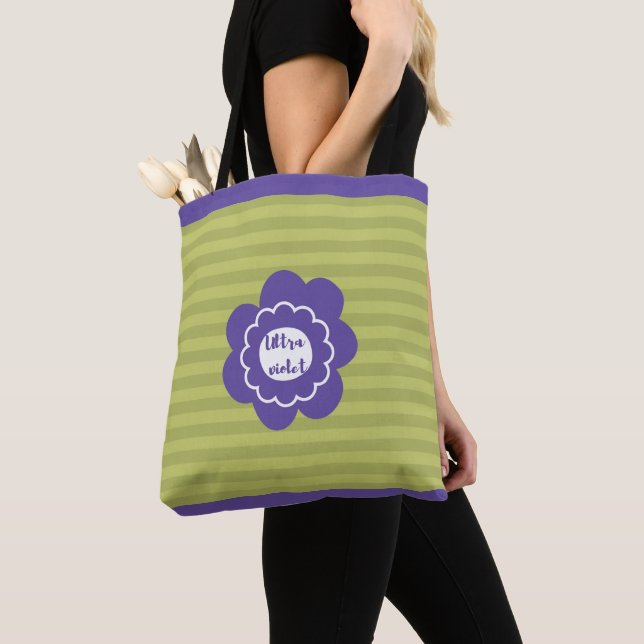 Bolso De Tela Diseño de pantone 2018 ultravioleta (Detalle)