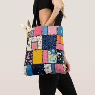 Bolso De Tela Diseño de Parche Adorable, Patrón De Reproducción