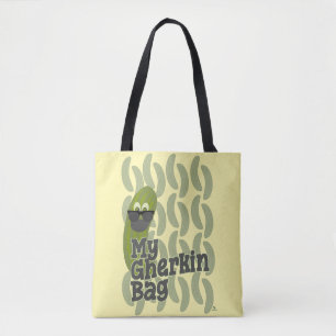 Bolso De Tela Diseño de parodia de moda de pepinillo divertido