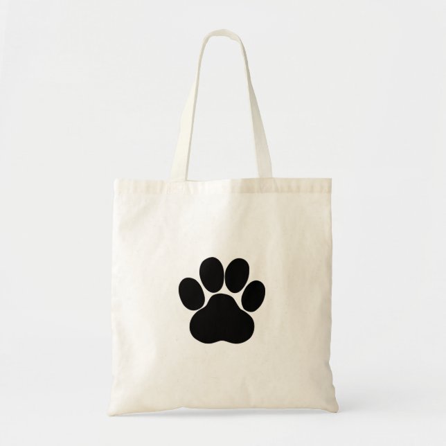 Bolso De Tela diseño de patas de panda (Frente)