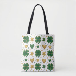 Bolso De Tela Diseño de Patrón de San Patricio Brillante