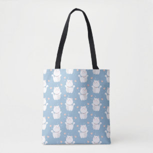 Bolso De Tela Diseño de patrones de gato curado