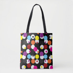 Bolso De Tela Diseño de patrones de superficie de puntos de polk