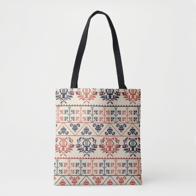 Bolso De Tela Diseño de patrones impecable con el palestino trad (Anverso)