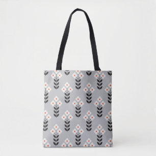 Bolso De Tela Diseño de patrones impecable de las flores. Estilo