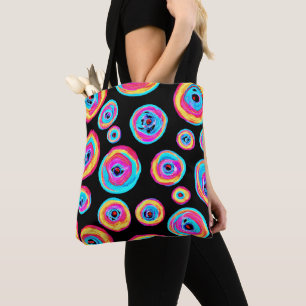 Bolso De Tela Diseño de patrones vivos y coloridos