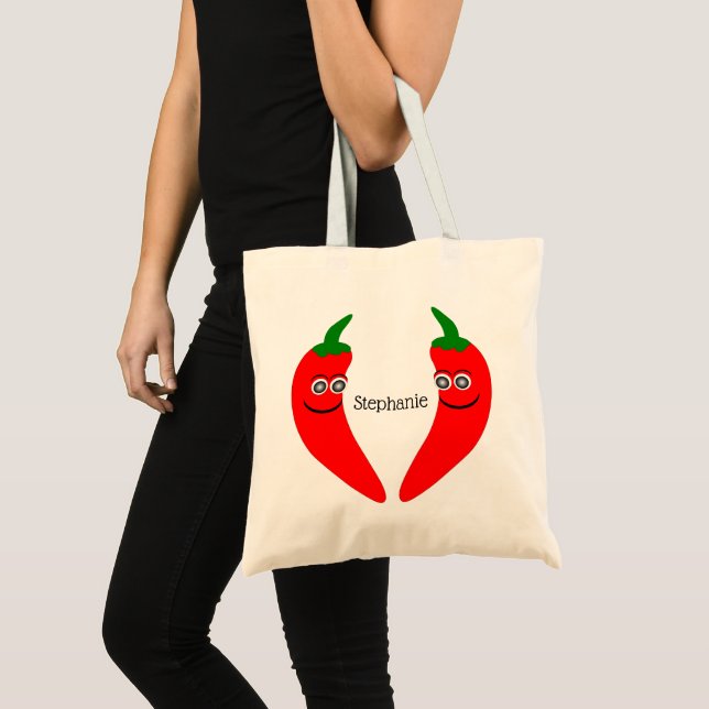 Bolso De Tela Diseño de Pimiento Rojo Chili (Anverso (producto))