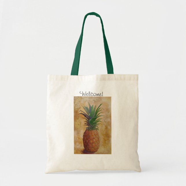 Bolso De Tela Diseño de piña (Frente)