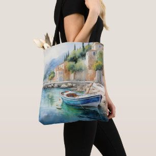 Bolso De Tela Diseño de pintura al aceite de los paisajes marino