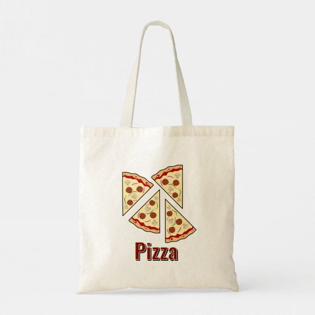 Bolso De Tela Diseño de Pizza Lover (Reverso)