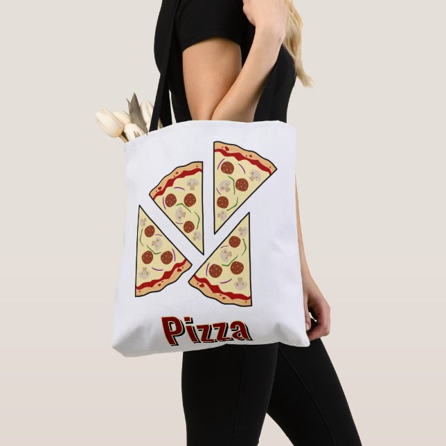 Bolso De Tela Diseño de Pizza Lover (Detalle)