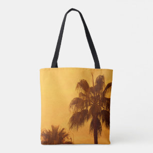 Bolso De Tela Diseño de playa de palmeras de verano