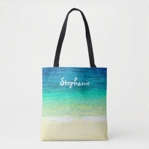 Bolso De Tela diseño de playa de tote personalizado personalizad