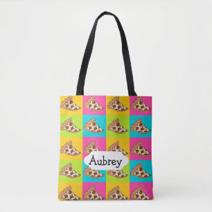 Bolso De Tela Diseño de porciones de pizzas en mosaico