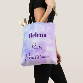 Bolso De Tela Diseño de practicante de Reiki personalizado