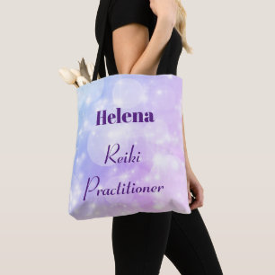 Bolso De Tela Diseño de practicante de Reiki personalizado