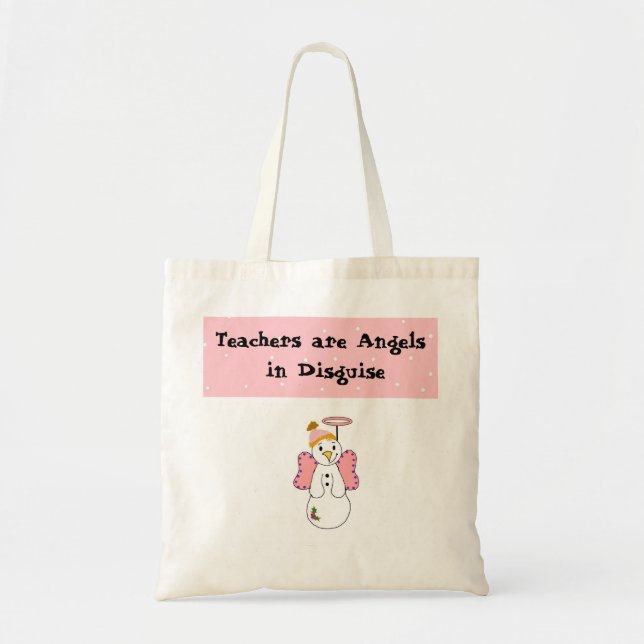 Bolso De Tela Diseño de profesores de Angel de Nieve (Frente)