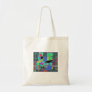 Bolso De Tela diseño de rejilla de los años 80 del neón 90