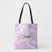 Diseño de remolino holográfico pastel vibrante fem