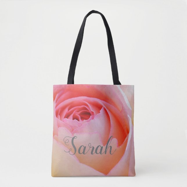 Bolso De Tela Diseño de rosa rosa rosa rosa personalizado de mod (Anverso)