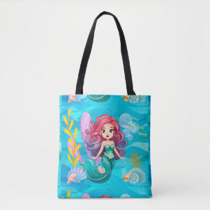 Bolso De Tela diseño de sirenas místicas