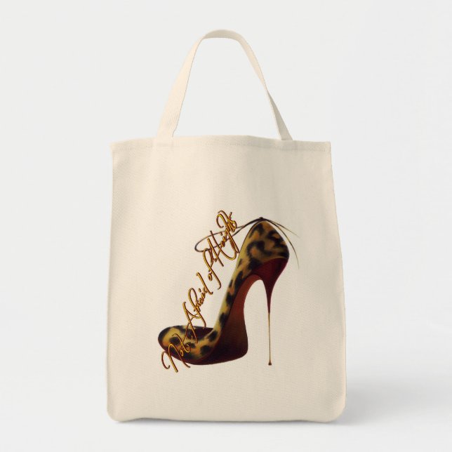 Bolso De Tela Diseño de talón alto de tres Modas (Frente)
