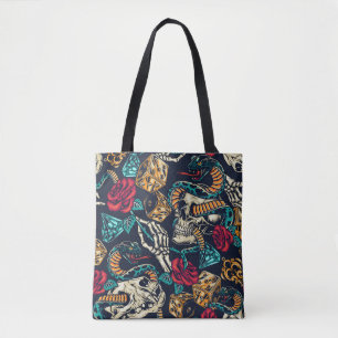 Bolso De Tela Diseño de tatuajes retro