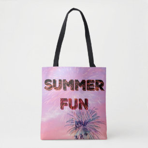 Bolso De Tela Diseño de texto retro negrita diversión de verano