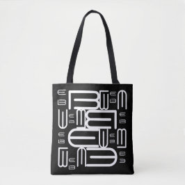 Bolso De Tela Diseño de tipografía de texto con estilo alfabétic