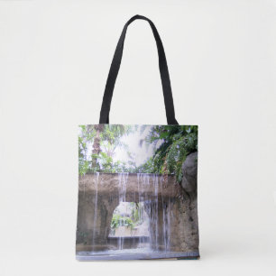 Bolso De Tela Diseño de Tote de Cascada Tropical de West Palm Be
