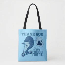 Bolso De Tela Diseño de viernes en ASL - ¡Gracias a Dios es Vier