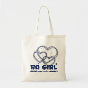 Bolso De Tela Diseño del corazón del chica del RA:: Artritis