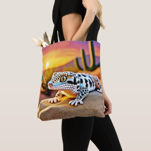 Bolso De Tela Diseño del desierto de Leopard Gecko