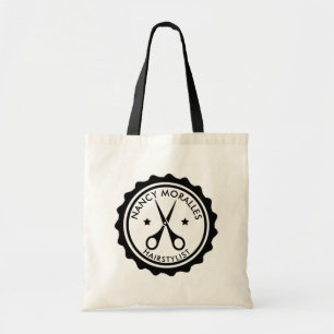 Bolso De Tela Diseño del logotipo de la placa de tijeras de pein