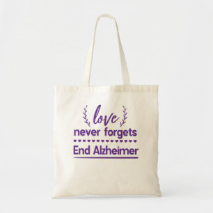Bolso De Tela Diseño Del Mes De Conciencia De Alzheimer
