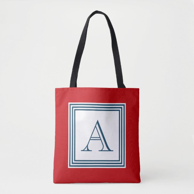 Bolso De Tela Diseño del monograma (Anverso)