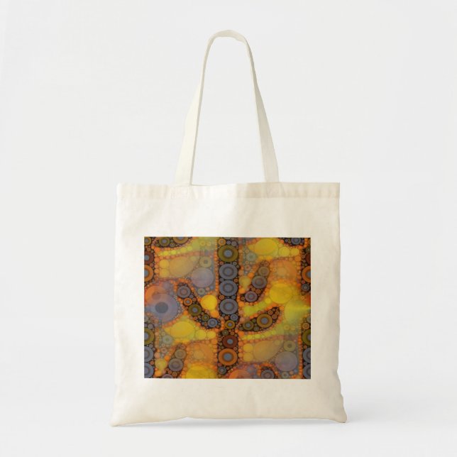 Bolso De Tela Diseño del mosaico del suroeste de Arizona Saguaro (Frente)
