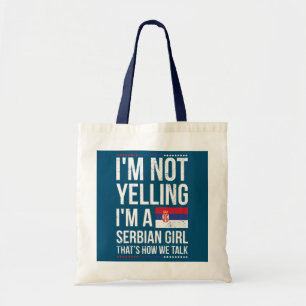 Bolso De Tela Diseño del Orgullo Serbio para una Orgullosa Serbi