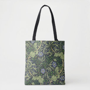 Bolso De Tela Diseño del papel pintado de la alga marina,