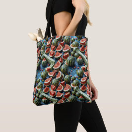 Bolso De Tela Diseño del patrón de la sandía jugosa 2